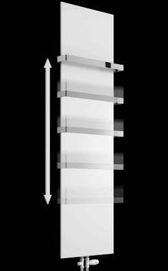 Reina Slimline Vertical Panel Radiator - 1170H x 500